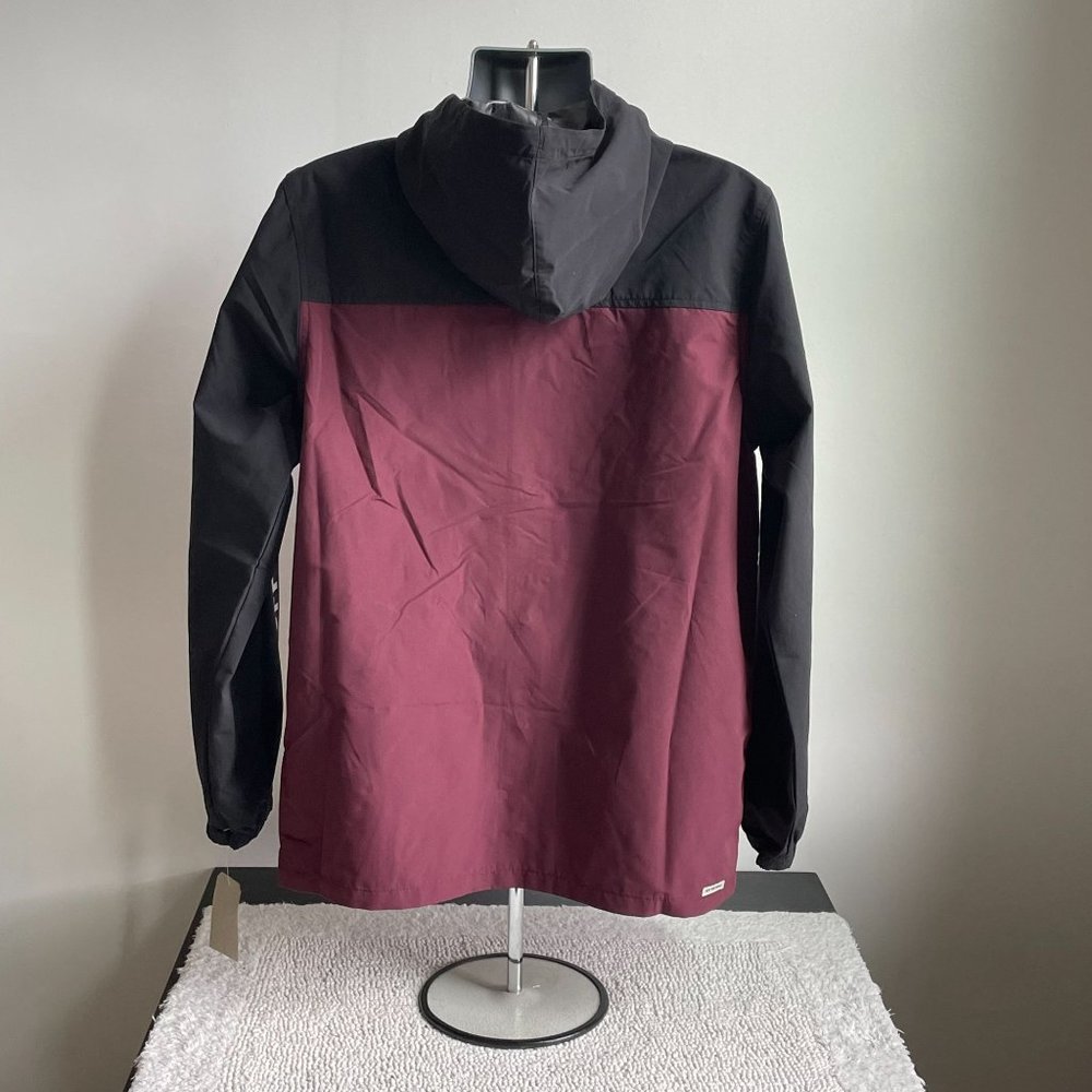 VANS SKATEBOARDING OFF THE STACK HOODED RAIN JACKET BUTTON UP MEN'S SIZE MEDIUM - Picture 9 of 9
